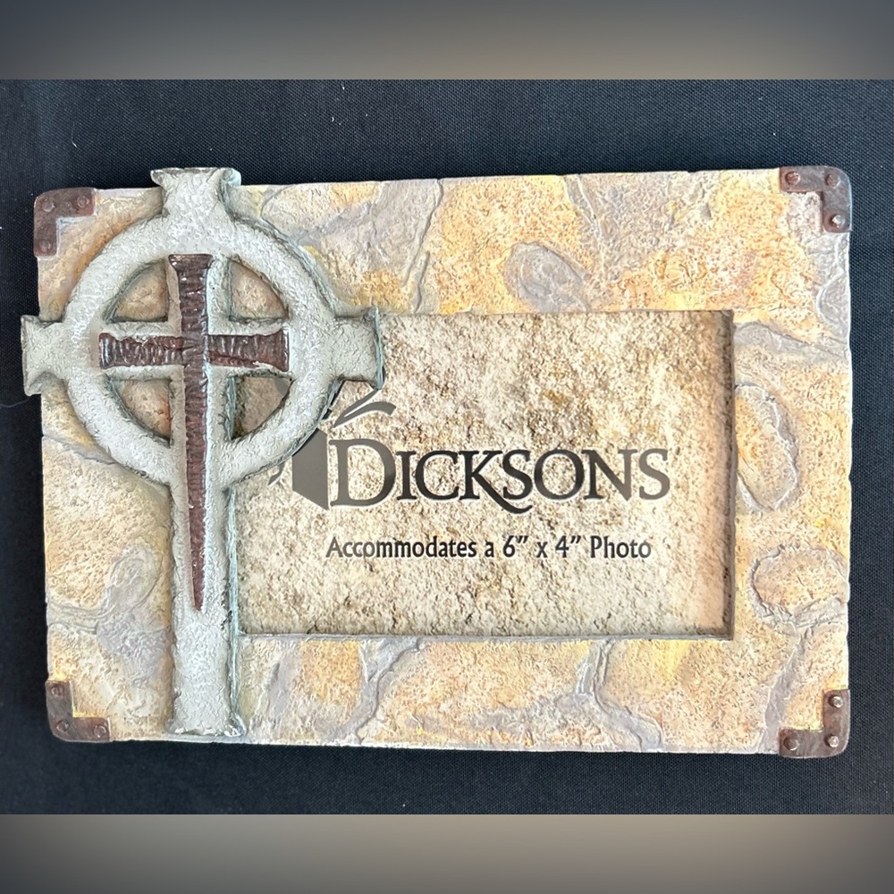 Dicksons Resin Cross Photo Frame. New in Box